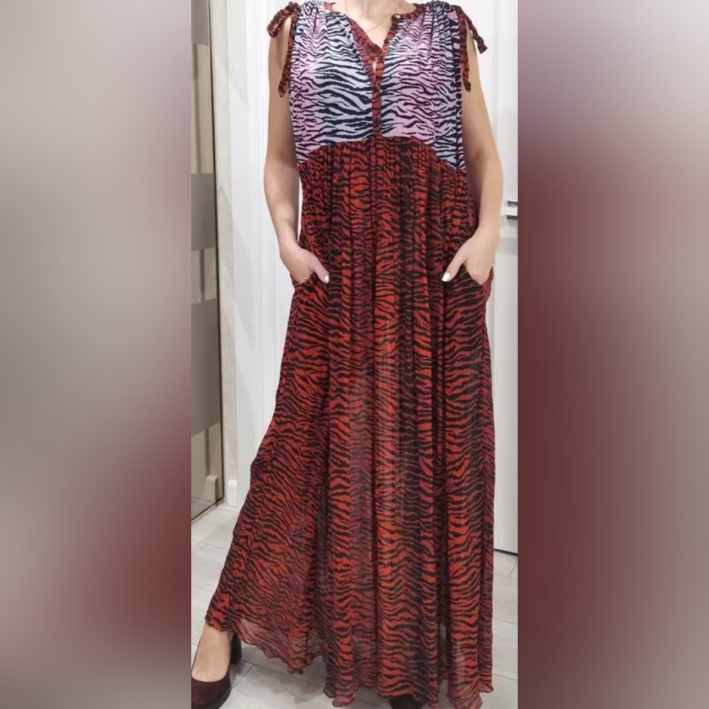 Kenzo & H&M Zebra Print Maxi Dress